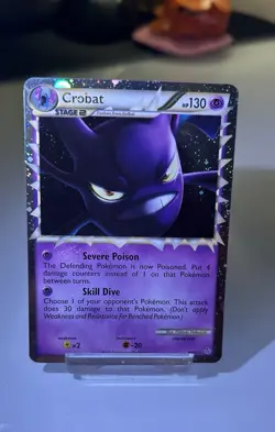 Pokemon TCG Crobat Prime Unleashed Holo Card 84/95 Rare Prime - Image 1