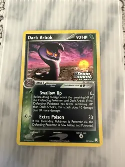 Pokemon TCG EX Team Rocket Returns Stamped Dark Arbok 29/109 Holo - Image 1