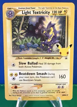 Pokemon TCG Light Toxtricity SWSH137 Sword & Shield Promo - Near Mint - Image 1