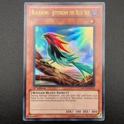 YuGiOh Blackwing - Jetstream the Blue Sky DP11-EN011 Ultra Rare 1st Edition NM - Image 1
