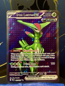 Pokemon Iron Leaves ex 186/162 NM - Image 1
