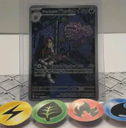 Pokemon TCG Team Rocket's Weezing 199/182 Destined Rivals Rare 2025 NM - Image 1