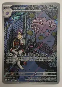 Pokemon TCG Team Rocket's Weezing 199/182 Destined Rivals Rare 2025 NM - Image 2