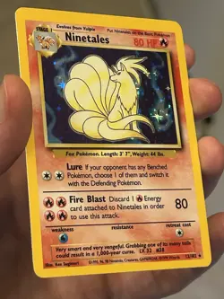 Pokemon TCG Ninetales 12/102 Base Set Unlimited Holo Rare Vintage 1999 WOTC - Image 5