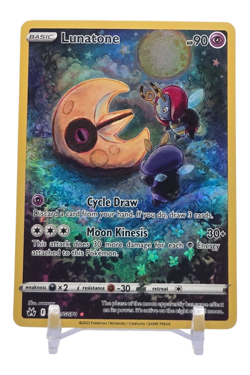 Lunatone GG11/GG70 Crown Zenith Galarian Gallery Full Art Holo Pokemon Card NM - Image 1