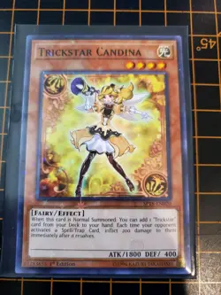 Trickstar Candina SP18-EN020 Star Rare 1st Ed. YuGiOh! TCG NM With Top Loader - Image 2