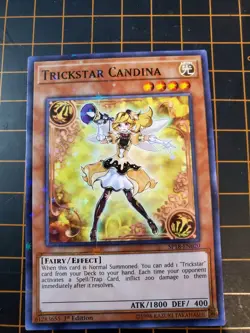 Trickstar Candina SP18-EN020 Star Rare 1st Ed. YuGiOh! TCG NM With Top Loader - Image 3