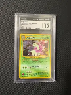 1999 Pokemon Japanese Neo Holo Meganium #154 Neo Genesis CGC 10 - Image 1
