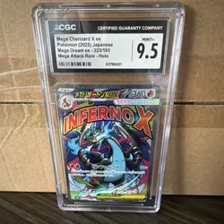 Pokemon Mega Charizard X ex Mega Dream ex 223/193 Mega Attack Rare CGC 9.5 - Image 1