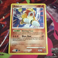 Pokemon Entei 4/132 Cracked Ice Holo Secret Wonders - Image 1