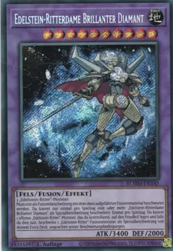 yugioh Edelstein-Ritterdame Brillanter Diamant BLMM-DE145 SECRET RARE DEUTSCH - Image 1