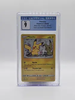 Pokemon Black Star Promo Holo Pikachu SM162 CGC Graded 9 - Image 1