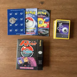 Pokemon Trouble Theme Deck Vintage Team Rocket 1999 Complete SET - Image 1