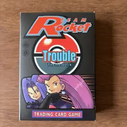 Pokemon Trouble Theme Deck Vintage Team Rocket 1999 Complete SET - Image 2