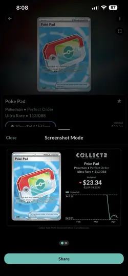 Pokemon TCG Poke Pad Perfect Order Ultra Rare Holo Trainer-Item (Lot of 2) - Image 2