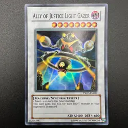 YuGiOh Ally of Justice Light Gazer TSHD-EN096 Super Rare Unlimited - Image 1