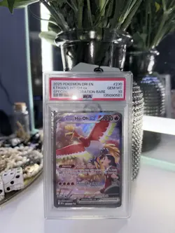 Pokemon Ethan's Ho-Oh Ex Sv10 Destined Rivals Special Illustration Rare Holo - Image 2