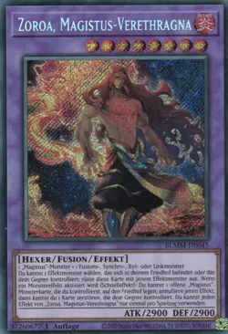 yugioh Zoroa, Magistus-Verethragna BLMM-DE045 SECRET RARE 1AUFLAGE DEUTSCH - Image 1