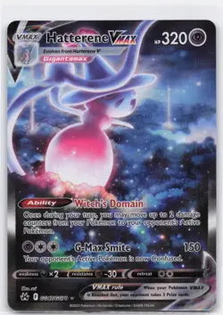 HATTERENE VMAX GG47/GG70 HOLO RARE VMAX CROWN ZENITH GALARIAN GALLERY POKEMON NM - Image 2