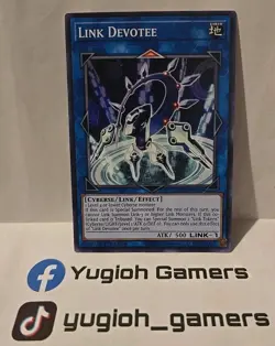 YUGIOH LINK DEVOTEE MP19 1ST EDITION COMMON LIGHT PLAYED - Image 1