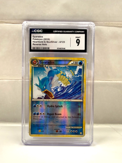 CGC 9 Gyarados HeartGold & SoulSilver 4/123 Reverse Holo Pokemon - Image 1