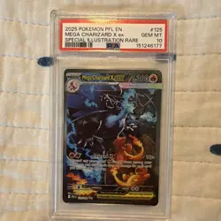 Pokemon 2025 Mega Charizard X ex 125/094 SIR Phantasmal Flames GEM MINT PSA 10 - Image 1