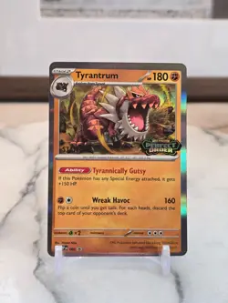 Pokemon TCG Tyrantrum - 066 [Staff] 066 Me: Mega Evolution Promo Holo NM - Image 1