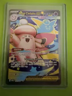 Pokemon Mega Clefable EX Full Art Holo 103/088 Me03 Perfect Order Ultra Rare - Image 1