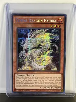 YUGIOH TENPAI DRAGON PAIDRA MP25-EN064 SECRET 1ST ED NM - Image 1
