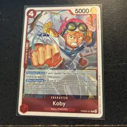 One Piece CCG Koby PRB02-001 Foil Rare Premium Booster the Best Vol. 2 - Image 1