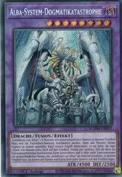 yugioh Alba-System-Dogmatikatastrophe BLMM-DE011 SECRET RARE 1AUFLAGE DEUTSCH - Image 1