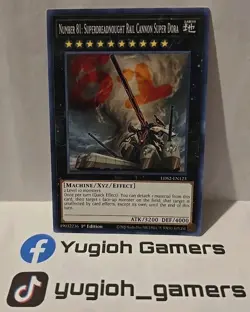 YUGIOH NUMBER 81 SUPERDREADNOUGHT RAIL CANNON SUPER DORA COMMO LDS2 1ST EDITION - Image 1