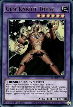 Gem-Knight Topaz - Ultra Rare 1st Edition BLMM-EN138 - NM - YuGiOh - Image 1