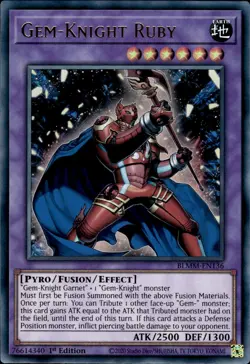 Gem-Knight Ruby - Ultra Rare 1st Edition BLMM-EN136 - NM - YuGiOh - Image 1