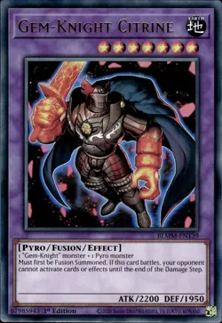 Gem-Knight Citrine - Ultra Rare 1st Edition BLMM-EN139 - NM - YuGiOh - Image 1