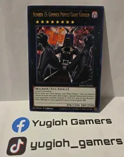 YUGIOH NUMBER 15 GIMMICK PUPPET GIANT GRINDER RARE MAGO 1ST EDITION - Image 1