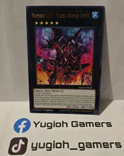 YUGIOH NUMBER C101 SILENT HONOR DARK RARE MAGO LIGHT PLAYED 1ST EDITION - Image 1