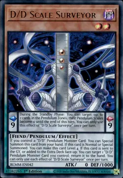 D/D Scale Surveyor - Ultra Rare 1st Edition BLMM-EN042 - NM - YuGiOh - Image 1