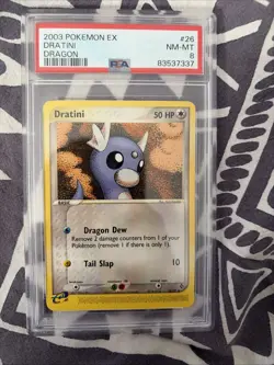 2003 Pokemon Ex Dratini Dragon Psa 8 - Image 1