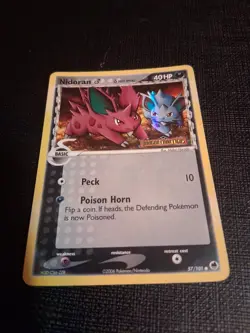 Pokemon TCG Nidoran M (Delta Species) EX Dragon Frontiers 57/101 Regular HP - Image 2