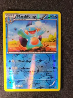 Pokemon - XY Primal Clash - Marshtomp 34/160 Reverse Holo - Image 1