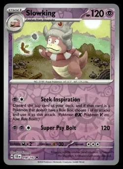 SLOWKING 58/142 UNCOMMON STELLAR CROWN POKEMON - Image 1