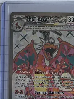 Pokemon: Charizard ex 215/197 SV03: Obsidian Flames Holo Mint Pack Fresh - Image 3
