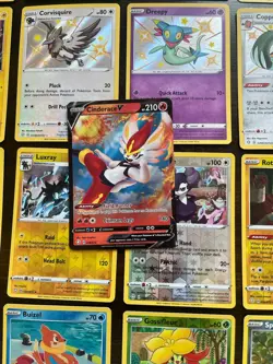 Pokemon Shining Fates Holo Reverse Holo Lot 28 Cards + Cinderace V NM - Image 2
