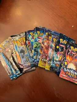Pokemon Empty Booster Packs Lot 100 XY Cosmic Eclipse Celebrations - Image 1