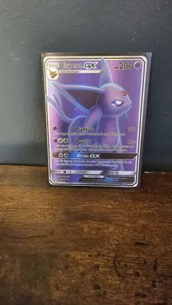 Espeon GX Full Art Ultra Rare Stage 1 200 HP Pokemon SM Base Set 140/149 Holo - Image 1