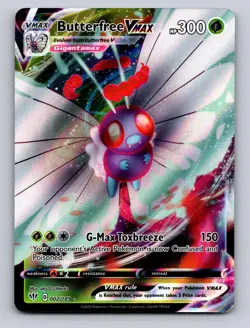 BUTTERFREE VMAX 002/189 HOLO VMAX RARE DARKNESS ABLAZE POKEMON NM - Image 1