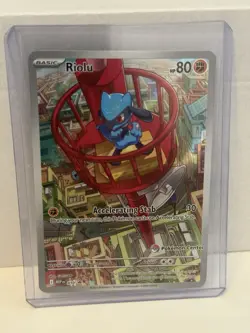 Pokemon Riolu 010 Me: Mega Evolution Promo Holo Basic 80 HP Accelerating Stab - - Image 1