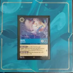⏱🐇 Alice - Growing Girl 🫖🍄 Disney Lorcana ✨ Cold FOIL ✨ TCG Card NM W/sleeve - Image 1