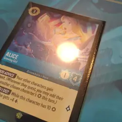 ⏱🐇 Alice - Growing Girl 🫖🍄 Disney Lorcana ✨ Cold FOIL ✨ TCG Card NM W/sleeve - Image 3